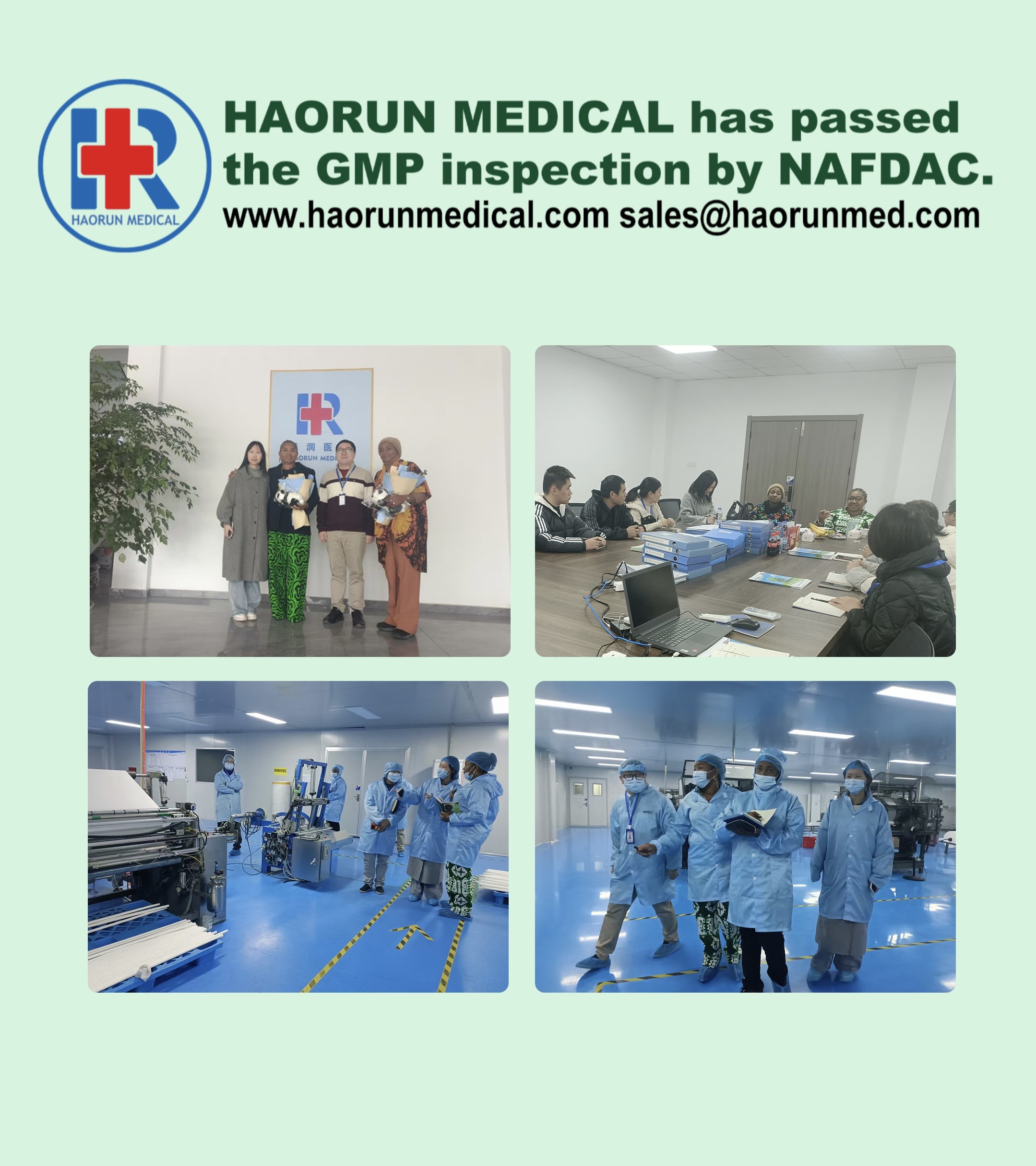 Chất lượng của Haorunmed đạt được sự công nhận quốc tế - Đạt chứng nhận NAFDAC